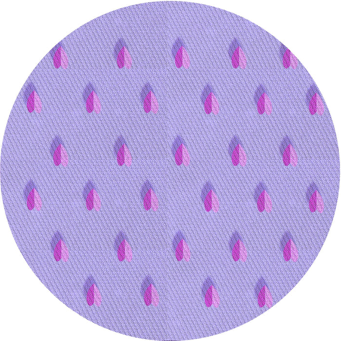 Square Patterned Purple Mimosa Purple Rug, pat1852pur