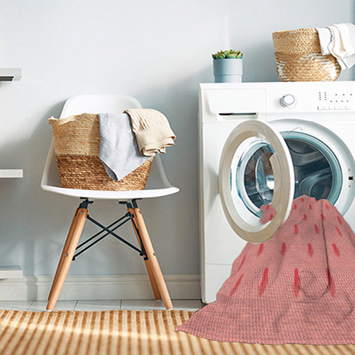 Machine Washable Transitional Light Salmon Pink Rug in a Washing Machine, wshpat1852rd