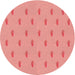 Square Machine Washable Transitional Light Salmon Pink Rug in a Living Room, wshpat1852rd