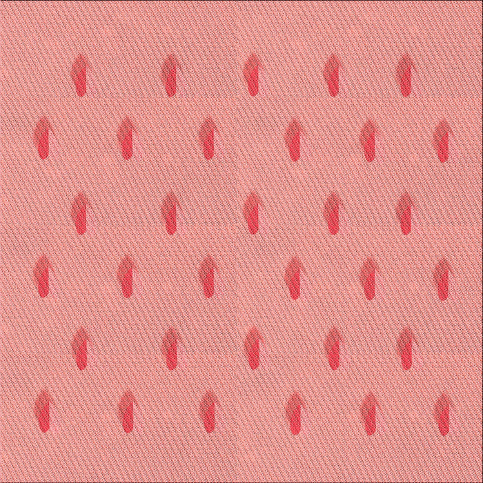 Round Patterned Light Salmon Pink Rug, pat1852rd