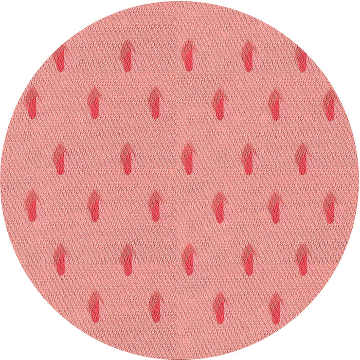 Square Patterned Light Salmon Pink Rug, pat1852rd