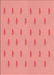 Patterned Light Salmon Pink Rug, pat1852rd