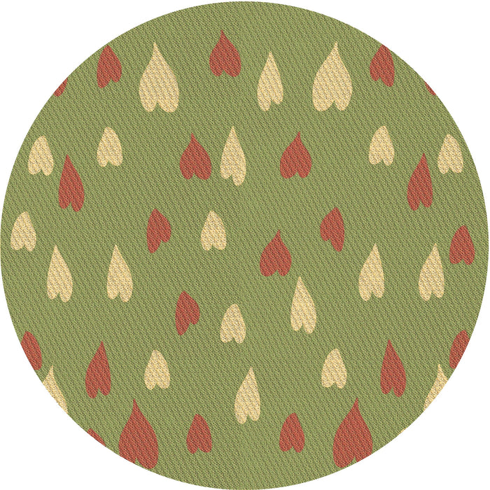 Square Machine Washable Transitional Green Rug in a Living Room, wshpat1853brn