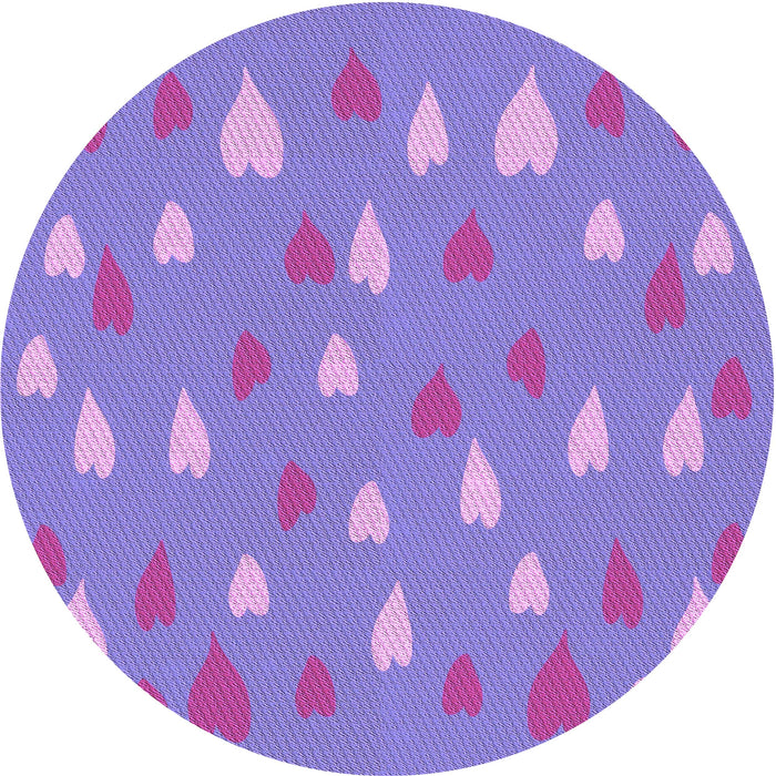 Square Patterned Purple Plum Purple Rug, pat1853pur