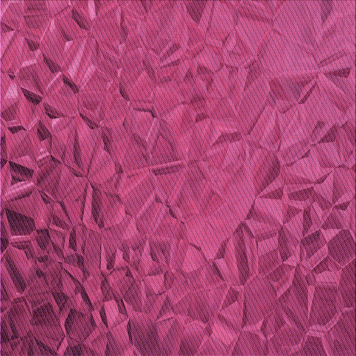 Round Patterned Neon Pink Rug, pat1854pur