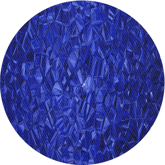 Square Patterned MediumBlue Rug, pat1855blu