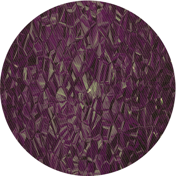 Square Machine Washable Transitional Purple Lily Purple Rug in a Living Room, wshpat1855brn