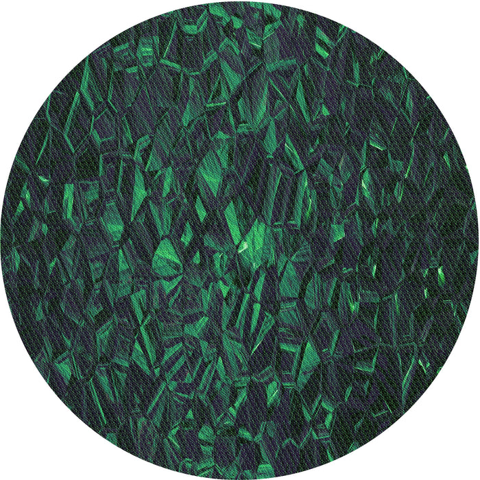 Square Patterned Charcoal Black Rug, pat1855grn