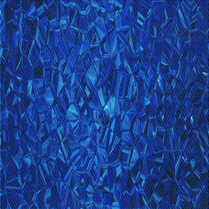 Round Patterned Blue Rug, pat1855lblu