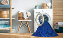 Machine Washable Transitional Blue Rug in a Washing Machine, wshpat1855lblu