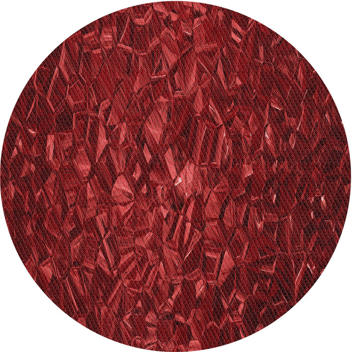 Square Patterned Cranberry Red Rug, pat1855rd