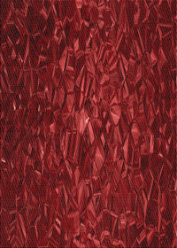 Machine Washable Transitional Cranberry Red Rug, wshpat1855rd