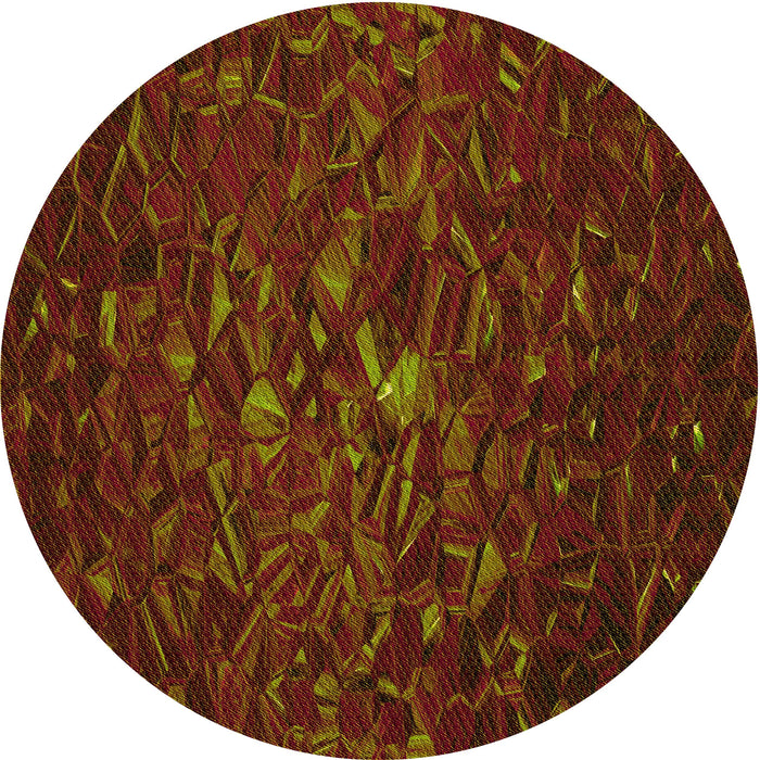 Square Patterned Mahogany Brown Rug, pat1855yw