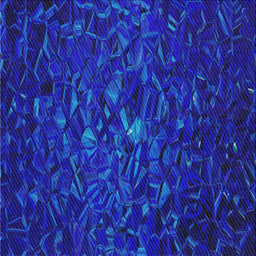 Square Patterned Ocean Blue Novelty Rug, pat1855