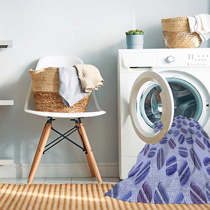 Machine Washable Transitional Blue Rug in a Washing Machine, wshpat1856blu