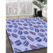 Machine Washable Transitional Blue Rug in a Family Room, wshpat1856blu