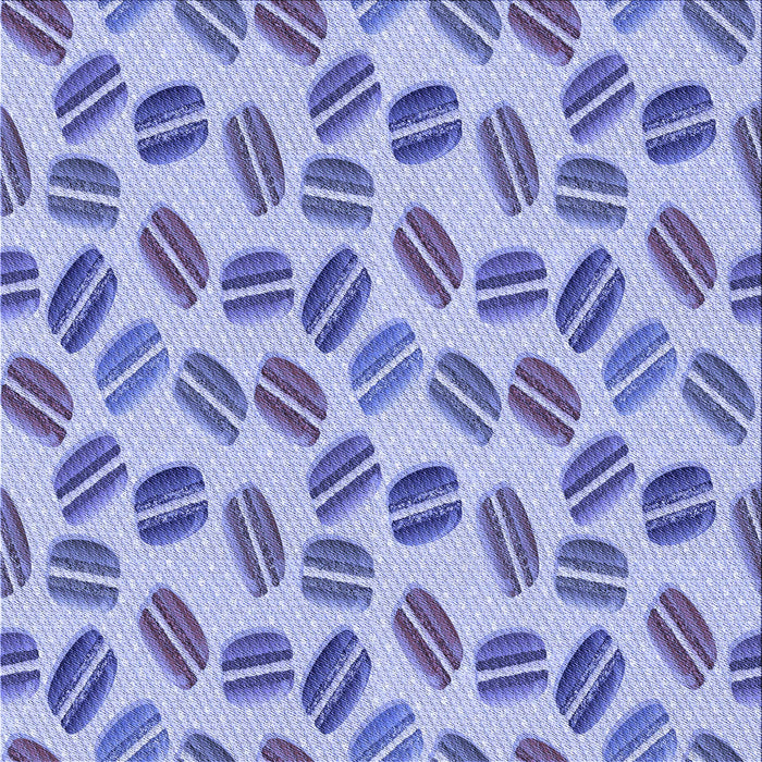 Round Patterned Blue Rug, pat1856blu