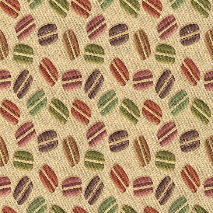 Round Machine Washable Transitional Red Rug, wshpat1856brn