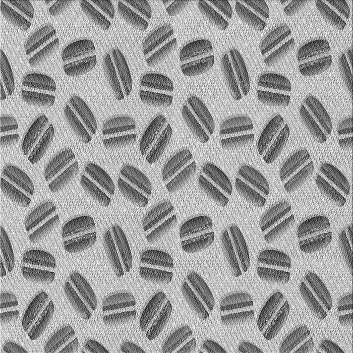 Round Patterned Platinum Silver Gray Rug, pat1856gry