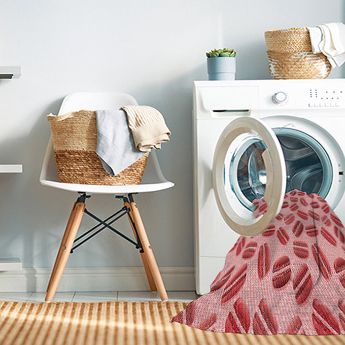 Machine Washable Transitional Pastel Pink Rug in a Washing Machine, wshpat1856rd