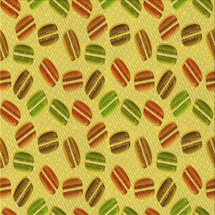 Round Machine Washable Transitional Yellow Rug, wshpat1856yw