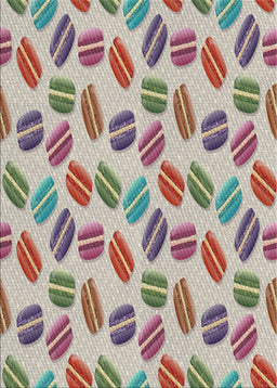 Patterned Rosy Purple Novelty Rug, pat1856