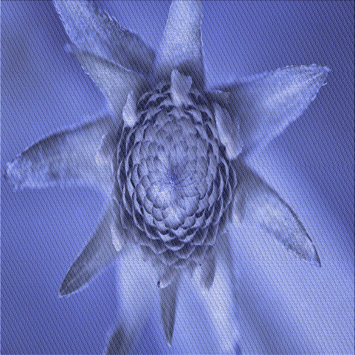 Round Patterned Sky Blue Rug, pat1857blu