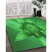 Machine Washable Transitional Green Rug in a Family Room, wshpat1857grn