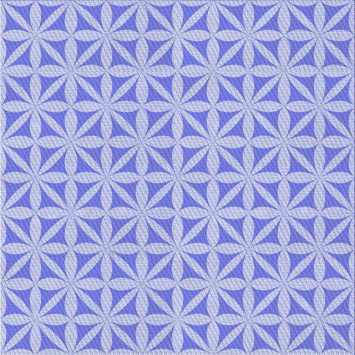 Round Patterned Light Slate Blue Rug, pat1858blu