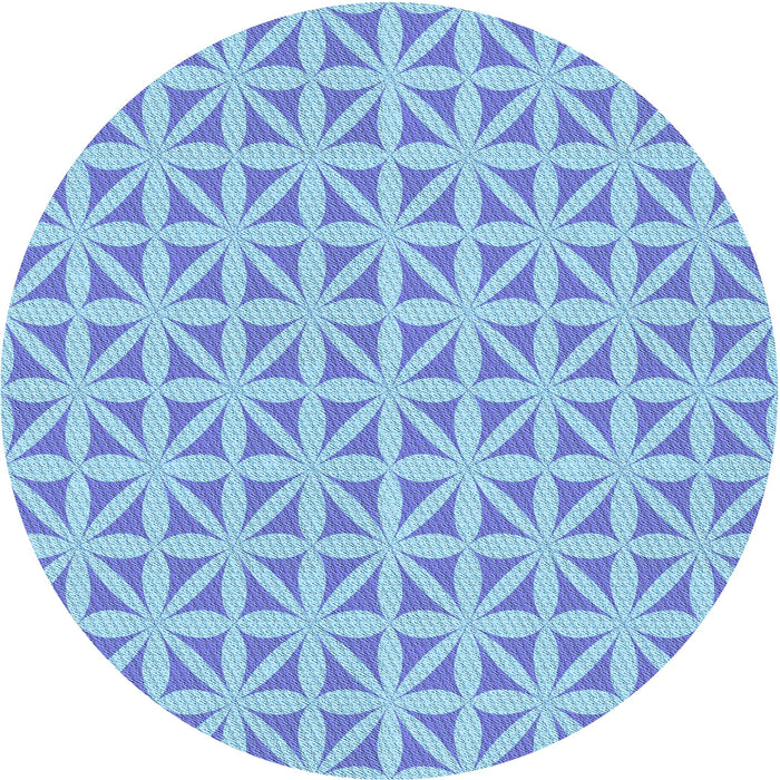 Square Patterned Blue Rug, pat1858lblu