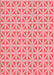 Patterned Pastel Pink Rug, pat1858rd