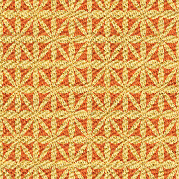 Patterned Neon Orange Rug, pat1858yw