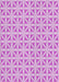 Machine Washable Transitional Blossom Pink Rug, wshpat1858