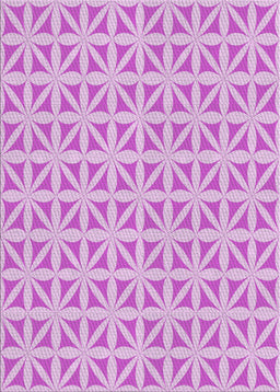 Patterned Blossom Pink Novelty Rug, pat1858