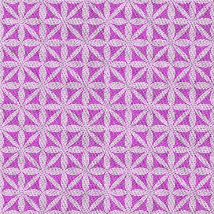 Square Patterned Blossom Pink Novelty Rug, pat1858