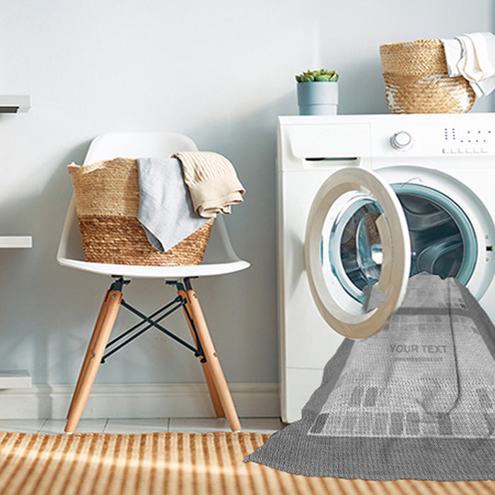 Machine Washable Transitional Gray Rug in a Washing Machine, wshpat1859gry