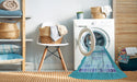 Machine Washable Transitional Blue Rug in a Washing Machine, wshpat1859lblu