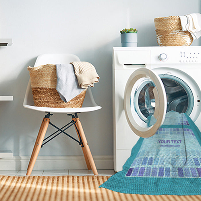 Machine Washable Transitional Blue Rug in a Washing Machine, wshpat1859lblu