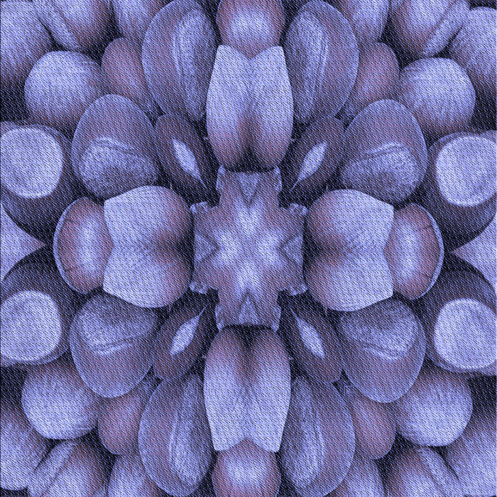 Patterned Purple Mimosa Purple Rug, pat186blu