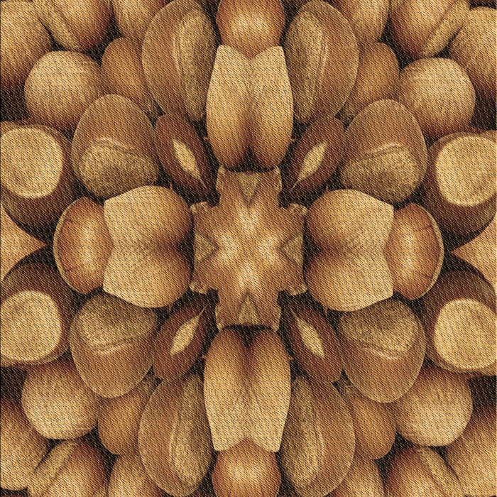 Machine Washable Transitional Saddle Brown Rug, wshpat186brn