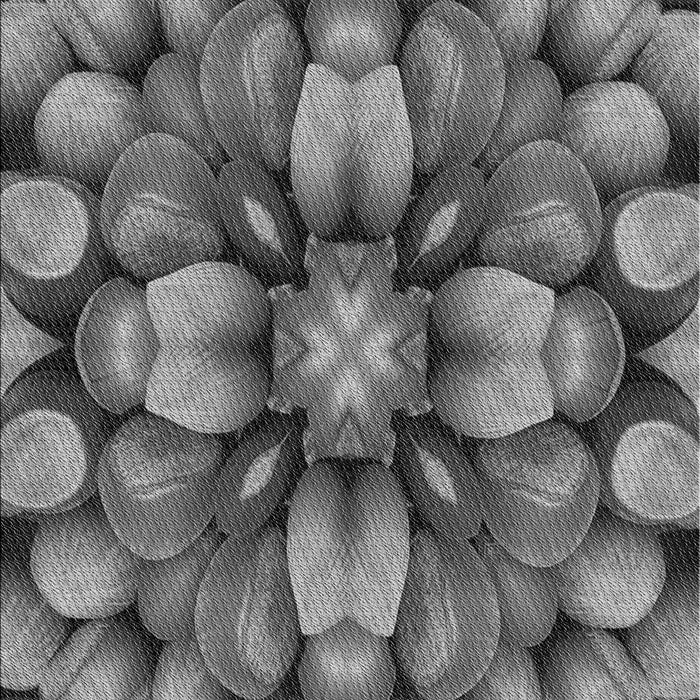 Machine Washable Transitional Black Rug, wshpat186gry