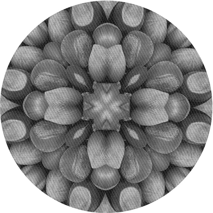 Square Machine Washable Transitional Black Rug in a Living Room, wshpat186gry