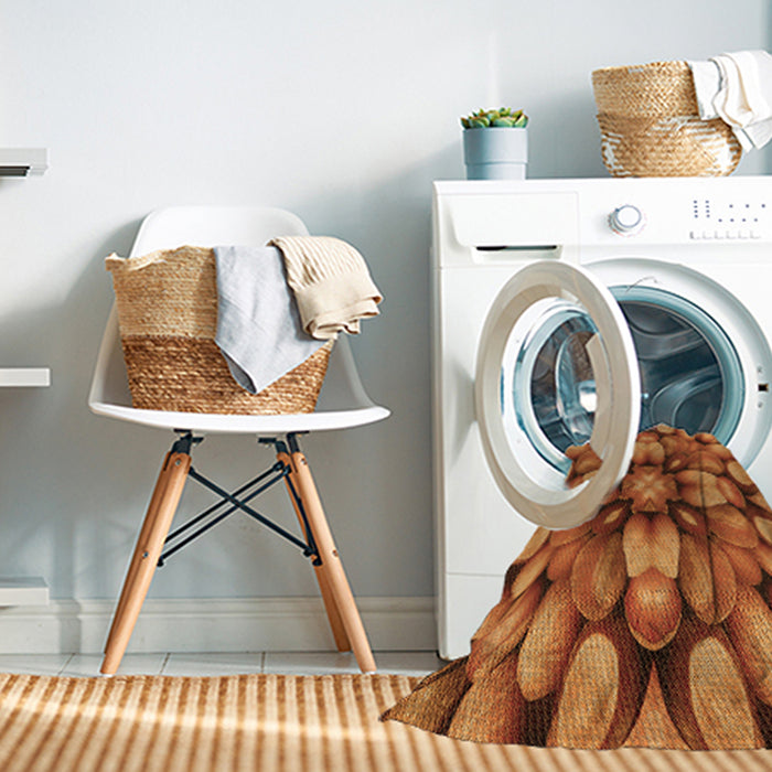 Machine Washable Transitional Neon Orange Rug in a Washing Machine, wshpat186org