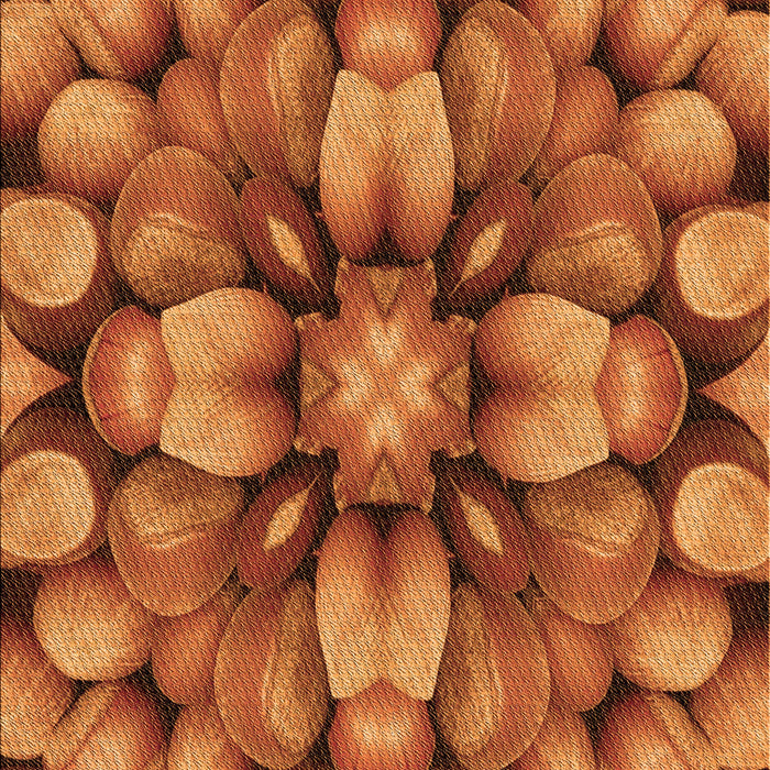 Patterned Neon Orange Rug, pat186org