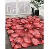 Patterned Red Rug, pat186rd