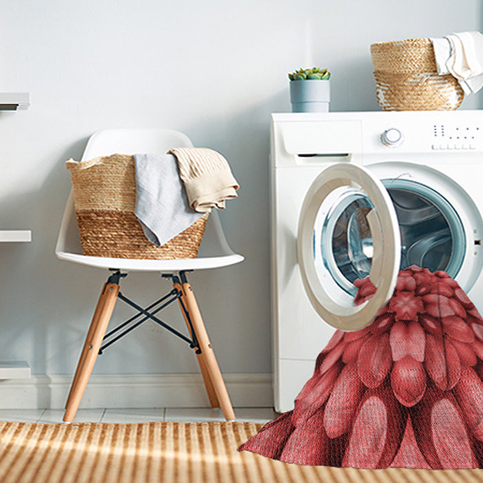 Machine Washable Transitional Red Rug in a Washing Machine, wshpat186rd