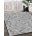 Patterned Gray Rug in Family Room, pat1860gry