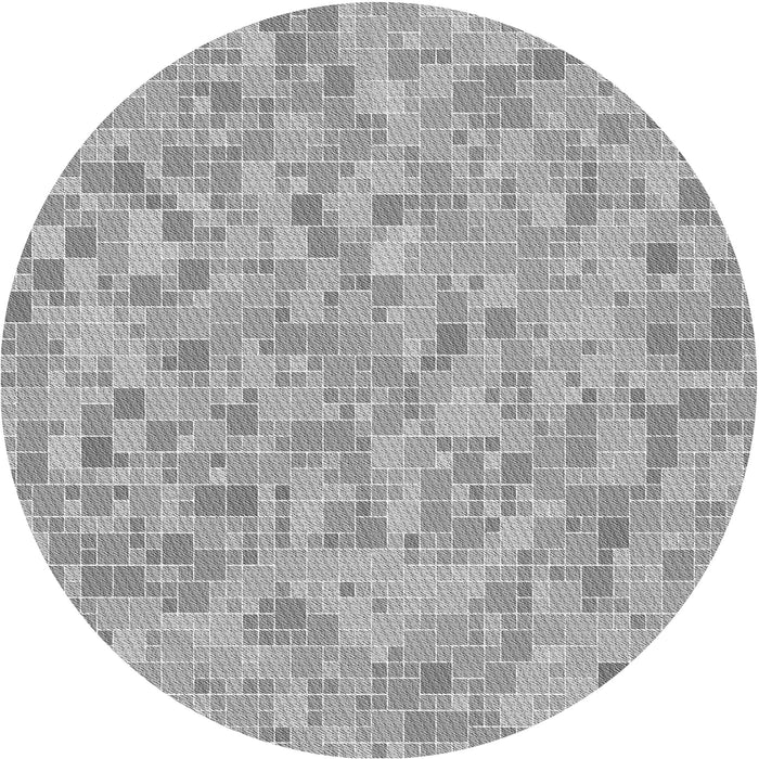 Square Patterned Gray Rug, pat1860gry