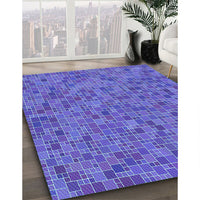 Patterned Sky Blue Rug, pat1860lblu