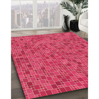 Patterned Crimson Red Rug, pat1860org